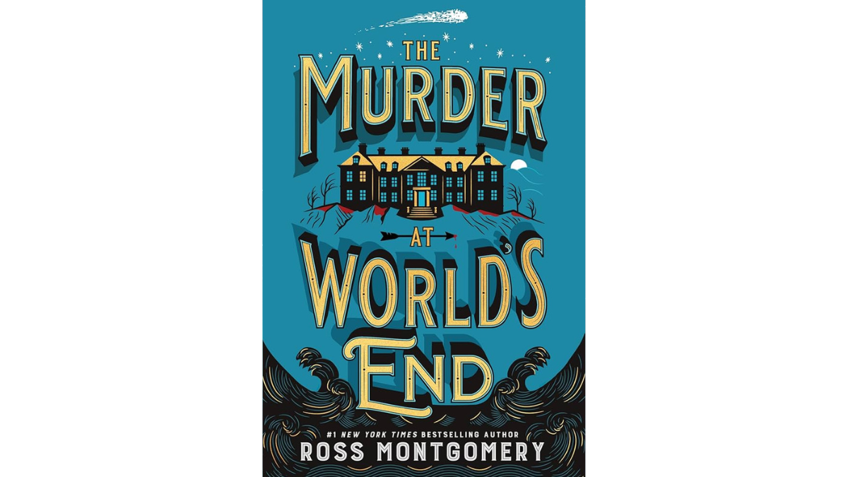 Book cover of "The Murder at World's End" by Ross Montgomery.