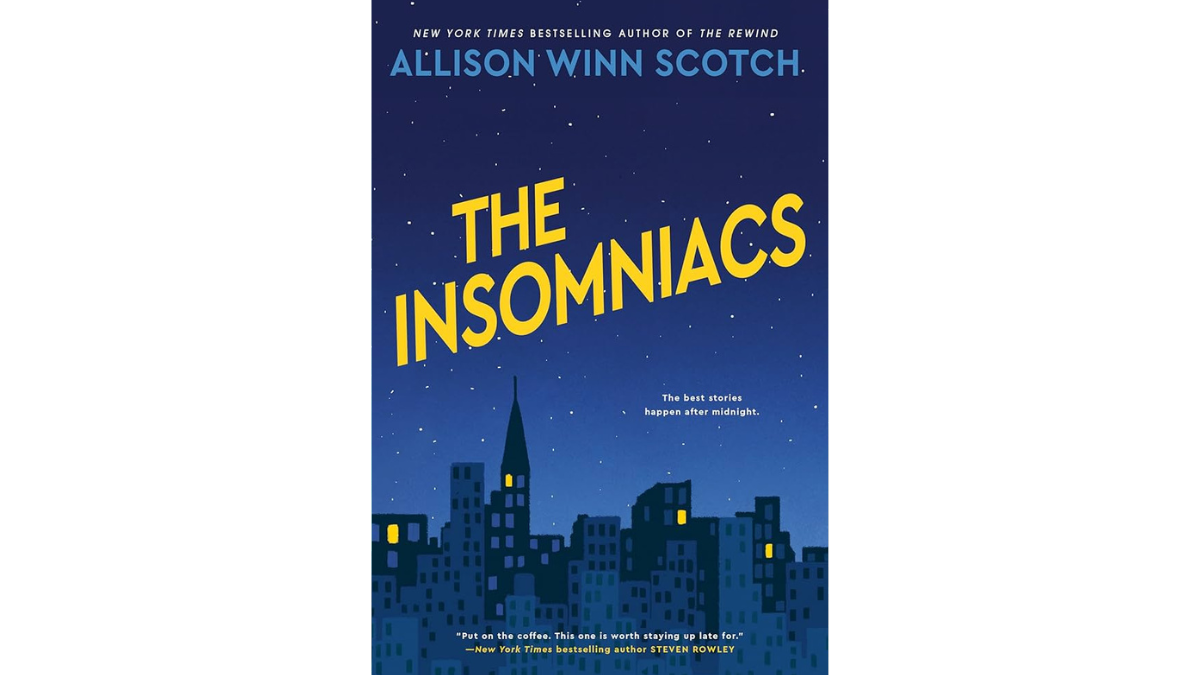 Book cover of "The Insomniacs" by Allison Winn Scotch.