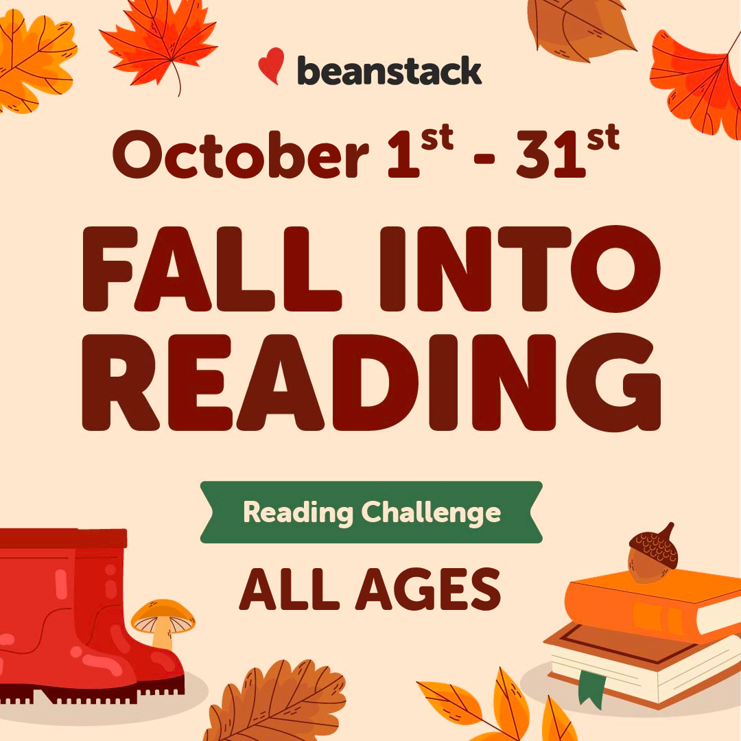 Graphic for the Fall Into Reading Challenge running October 1st through October 31st.